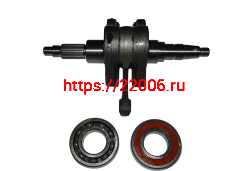 Коленвал СВ250 см3 Zongshen ZS 177MM-2 (+ 2 подшипника) (1320B-MZ30-0001)