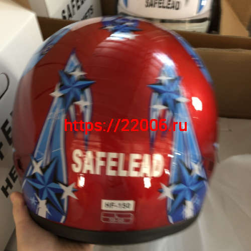 Шлем интеграл "Safelead" HF-150 NEW белый (BG), бургунди (DT), черный (Q30), размер S фото 5