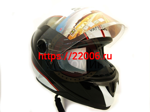 Шлем интеграл "Safelead" HF-122 черный Q162, размер S фото 2