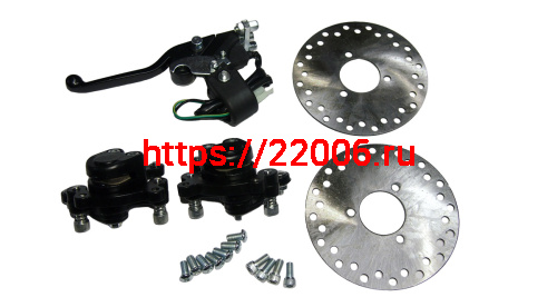 Тормоз дисковый передний в сборе детские ATV (TREK) типа вело 120мм С РУЧКОЙ ТОРМОЗА правая Тормоз дисковый передний в сборе детские ATV (TREK) типа вело 120мм С РУЧКОЙ ТОРМОЗА правая