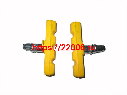 Колодки тормоза V-Brake цветные с резьбой 70мм 2 шт Колодки тормоза V-Brake цветные с резьбой 70мм 2 шт