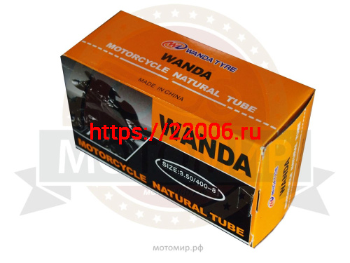 Камера 10" 5.00-10 бутил (фирм.качество), картон.короб, вентиль ТR87, WANDA