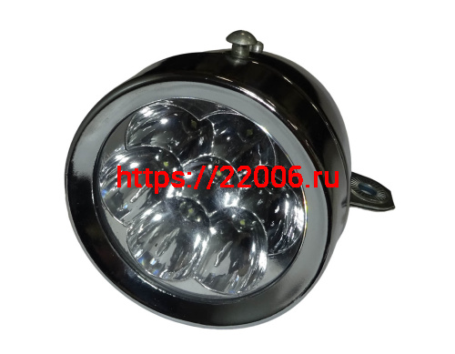 Фара Вело передняя, 7 диодов (под батарейки ААх3) фото 2 Фара Вело передняя, 7 диодов (под батарейки ААх3) фото 2