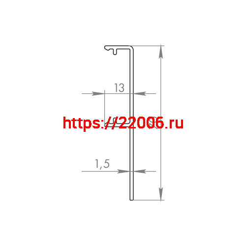 Декоративная Armadillo (Армадилло) планка SLD.Comfort-PRO/2000 cover AL алюминий фото 2 Декоративная Armadillo (Армадилло) планка SLD.Comfort-PRO/2000 cover AL алюминий фото 2