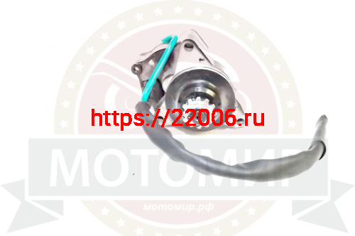 Электростартер Альфа, 1P39, 1Р54FMI, Шторм, "Zodiak" PANTERA125  (d-26.5, 12 шлиц) 3 болта (НАБОР) фото 3