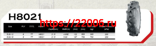 Покрышка 16" 8.00-16 H8021, без камеры, сельхоз ДизельТрактор зад., WANDA Покрышка 16" 8.00-16 H8021, без камеры, сельхоз ДизельТрактор зад., WANDA