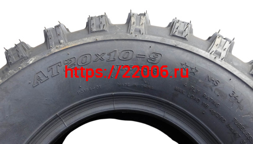 Покрышка ATV 9" 20 х 10.00 - 9 (Р3164) без камеры, задние WANDA NEW!!! фото 3 Покрышка ATV 9" 20 х 10.00 - 9 (Р3164) без камеры, задние WANDA NEW!!! фото 3