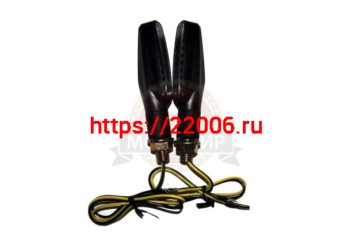 Боковой фонарь (LED) СПОРТБАЙК (9 диодов) черного цвета (компл. - 1 пар) фото 2 Боковой фонарь (LED) СПОРТБАЙК (9 диодов) черного цвета (компл. - 1 пар) фото 2