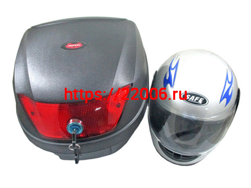 Кофр D-22 черный со шлемом Кофр D-22 черный со шлемом