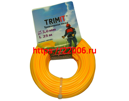 Леска триммерная (3*25м) TRIMIT(Россия), звезда (11025305) Леска триммерная (3*25м) TRIMIT(Россия), звезда (11025305)