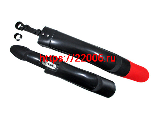 Крылья 26", пластиковые, широкие, выдвижной брызговик (комплект) Крылья 26", пластиковые, широкие, выдвижной брызговик (комплект)