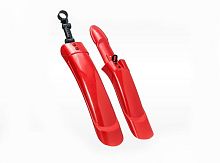 Крылья 26", пластиковые широкие красные (комплект) 3112616-4