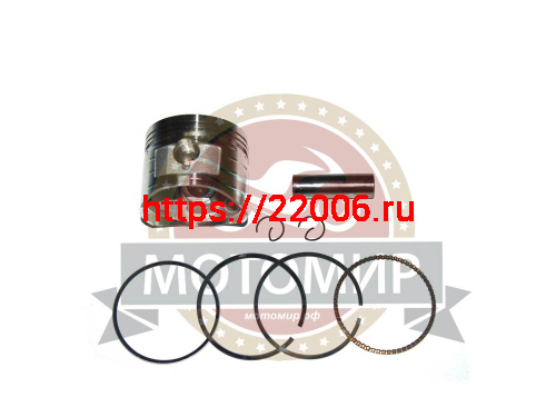 Поршень 62,00 мм 4 такт. 162FMJ (CG150) h 52мм (кольца, палец 15мм, стопорн. кольца) (НАБОР) Поршень 62,00 мм 4 такт. 162FMJ (CG150) h 52мм (кольца, палец 15мм, стопорн. кольца) (НАБОР)