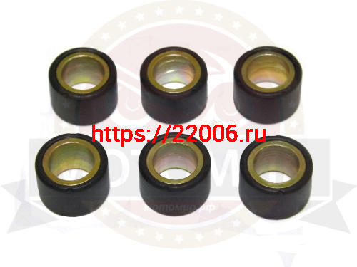 Ролик вариатора (компл 6 шт.) 16х13  4,0 гр GY6-50, 139QMB, Хонда DIO (НАБОР)