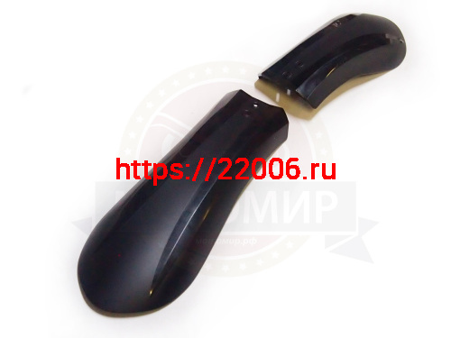 Крылья велосипедные 24"-27,5" для широких колес, фэтбайк, 3-х составные  (пара) пласт. HN62 фото 3