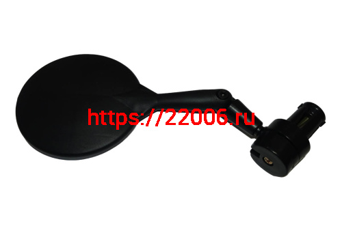 Зеркало Вело торцевое регулируемое, крепление в руль, круглое фото 2 Зеркало Вело торцевое регулируемое, крепление в руль, круглое фото 2