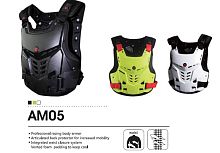 Защита тела мото SCOYCO AM05, (типа "звездных войн"), цвет белый, р-р M