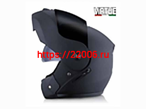 Мотошлем VIRTUE MD-903 трансформер с визором черный матовый стекло темное (XL)