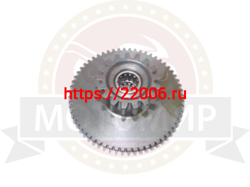 Шестерня эл. стартера двойная СВВ250 большой блок  60Z-16Z (166FMM) E13-4 фото 2