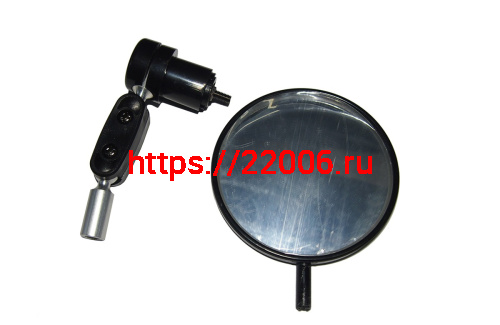 Зеркало Вело торцевое регулируемое, крепление в руль, параболическое D80мм. JY06 фото 2 Зеркало Вело торцевое регулируемое, крепление в руль, параболическое D80мм. JY06 фото 2
