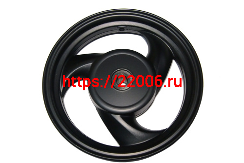 Обод 10" задний литой, барабан. тормоз скутер SLASH (3-х лучевой) (150006042) (НАБОР) фото 2