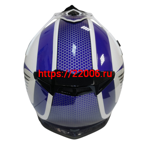 Шлем кроссовый COBRA EC H325, син/бел, крас/черн, бел/оранж, бел/лайм, син/жел., размер L фото 3