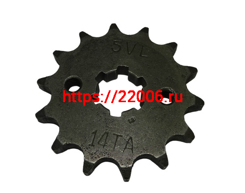 Звезда 14 зуб. (428) (d16-20, 2х34) цепи, ведущая YBR125, YAMAHA старого обр. до 2008г