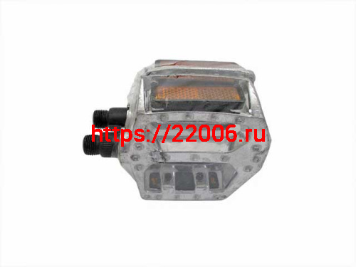 Педаль алюминиевая, с шариковыми подшипниками, резьба 9/16, большая платформа с катафотами (CH-03A) Педаль алюминиевая, с шариковыми подшипниками, резьба 9/16, большая платформа с катафотами (CH-03A)