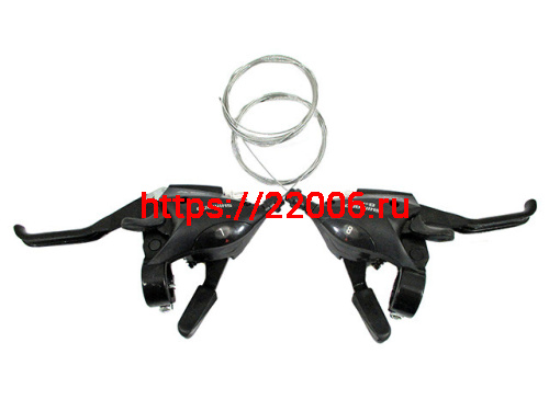 Комплект ручек перекл.скор.Index (моноблок черн.)3*8 аналог Shimano EF-50 3132666-14 Комплект ручек перекл.скор.Index (моноблок черн.)3*8 аналог Shimano EF-50 3132666-14