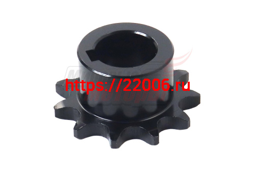 Звезда ведущая 11z мотобуксировщика (d=25мм, шаг 15,875, шпонка 8мм)
