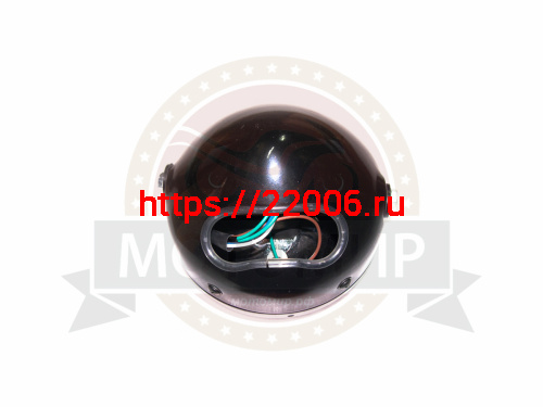 Фара Zodiak, Альфа круглая (черная) фото 3