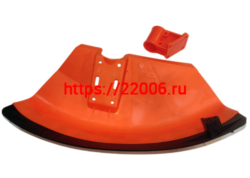 Кожух защитный лески/ножа мотокосы GBC-026/033/043/052 с кронштейном для крепления к триммеру фото 3