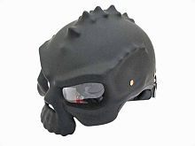 Мотошлем череп SM-689 (черный матовый) без размера