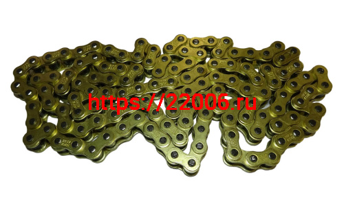 Цепь SFR (428H) SFR -130 зв. приводная усиленная, цв.ЗОЛОТО фото 2