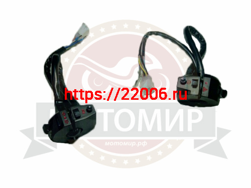 Переключатель FORESTER STREET левый+правый, в сборе, черные узкие (НАБОР)