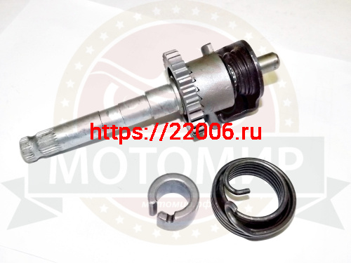 Вал кикстартера в сборе CG/CB 125-250, TTR250 Хантер, 157FMI,162FML,166FMM (d16мм) фото 2