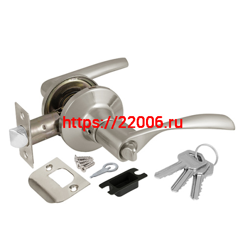 Ручка Ajax (Аякс) защелка DK610 SN-ET (6010 SN-E) (кл./фик.) мат. никель Ручка Ajax (Аякс) защелка DK610 SN-ET (6010 SN-E) (кл./фик.) мат. никель