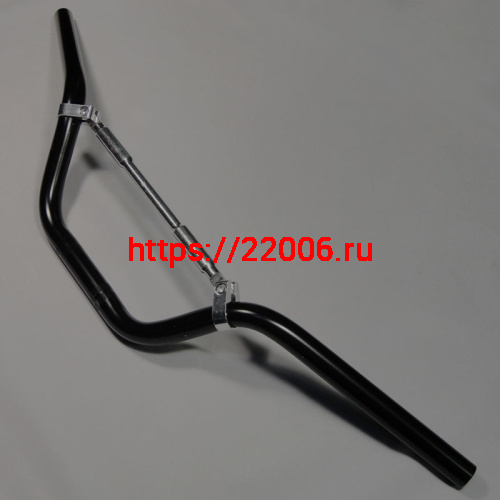 Руль Альфа черного цвета (ТЮНИНГ) (L-720mm, d-22mm) Руль Альфа черного цвета (ТЮНИНГ) (L-720mm, d-22mm)