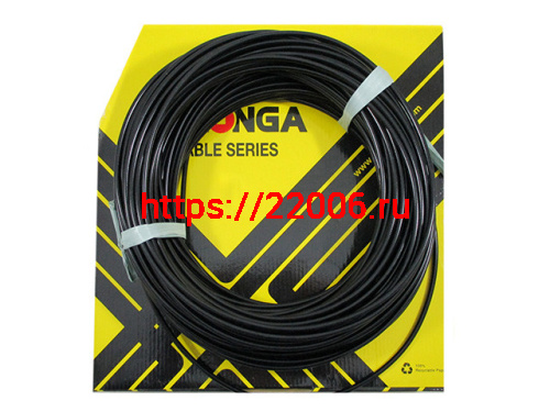 Оплетка тормоз.троса Alhonga толщина 5мм, витое сечение, черная, цена за бухту 50м, Тайвань 3122642 Оплетка тормоз.троса Alhonga толщина 5мм, витое сечение, черная, цена за бухту 50м, Тайвань 3122642