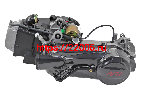 Двигатель 152QMI 125см3 (GY6-125) скутер совместим с колесом 10"(карбюратор,катуш зажигания,реле стабилизатор) фото 2