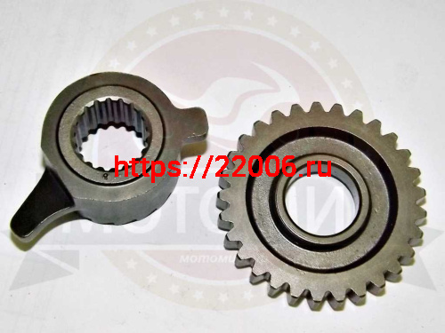 Храповик кикстартера CG125, 157FMI Хантер в сборе без шестерни и кикстартера фото 2