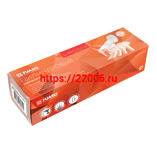 Цилиндровый Fuaro (Фуаро) механизм (D-PRO502-8/80) D-PRO5002-8Knob80(40+10+30) CP хром 5+1Key с верт. перекод. фото 2